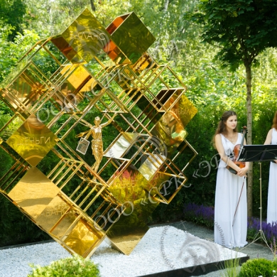 Гальваническое золочение скульптурной композиции в честь 20-летия журнала «Главбух»